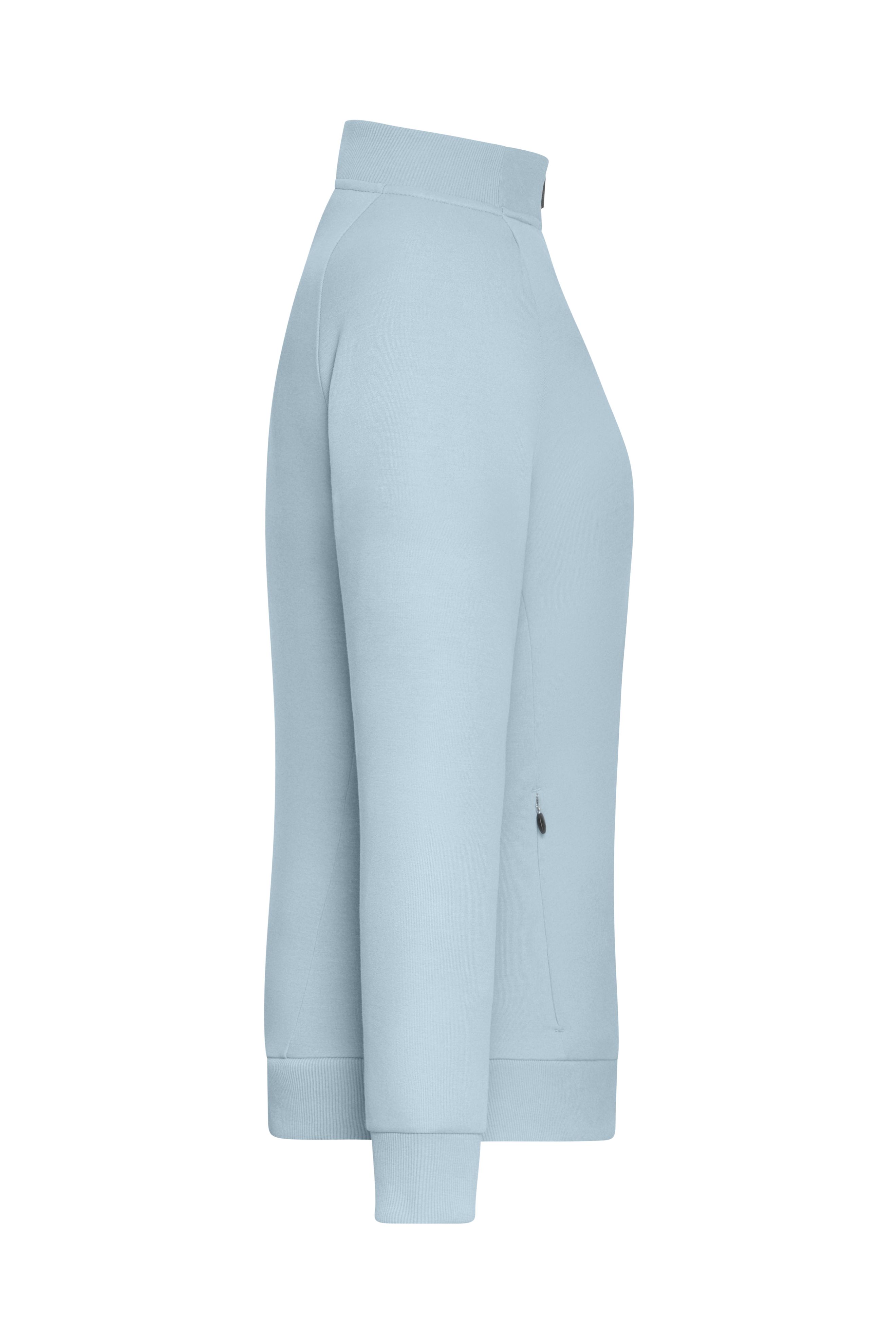 Damen Ladies' Zip Jacket Interlock OCS Blended & RCS Milky-blue-Daiber