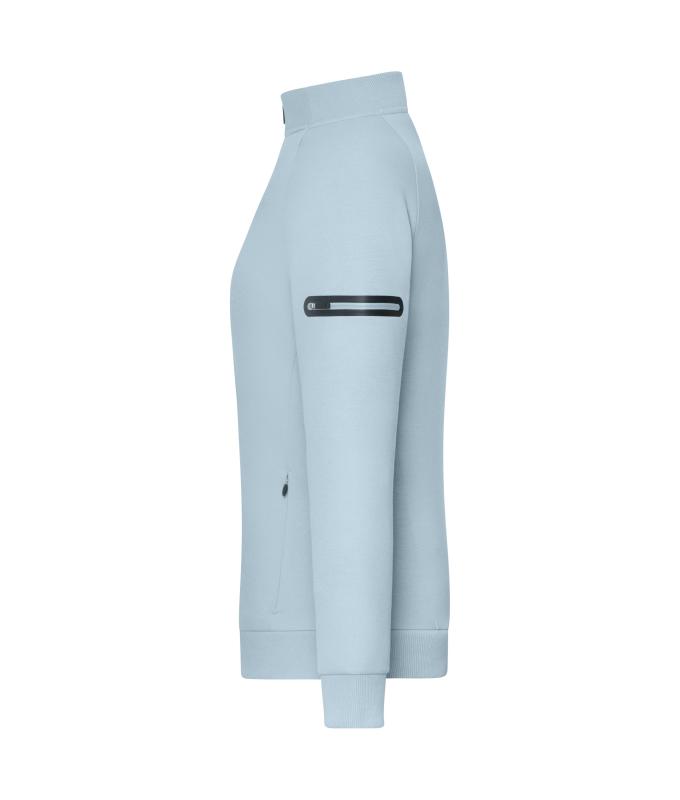 Ladies Ladies' Zip Jacket Interlock OCS Blended & RCS Milky-blue 12011
