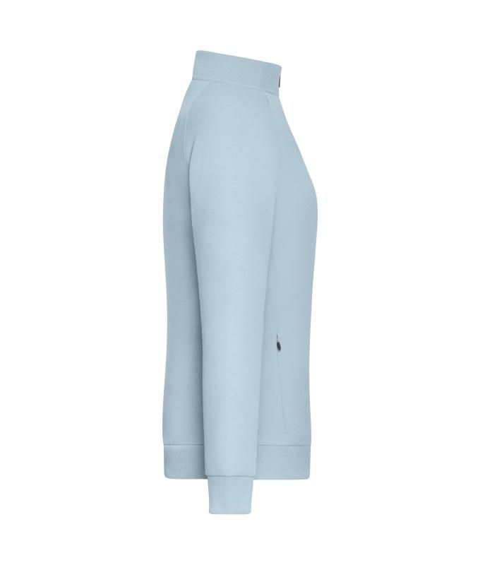 Ladies Ladies' Zip Jacket Interlock OCS Blended & RCS Milky-blue 12011