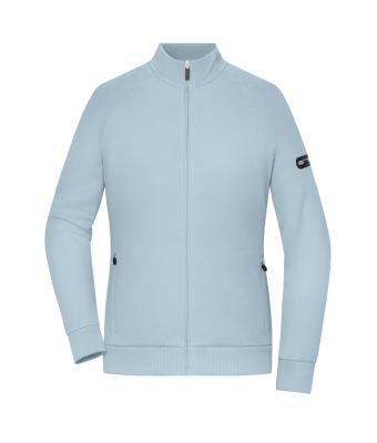 Femme Veste zippée pour femmes Interlock  OCS Blended & RCS Bleu-laiteux 12011