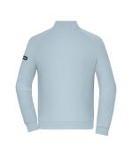 Men Men's Zip Jacket Interlock OCS Blended & RCS Milky-blue 12012