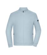 Men Men's Zip Jacket Interlock OCS Blended & RCS Milky-blue 12012