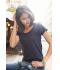 Femme T-shirt femme bio avec poche Noir-chiné 8375