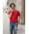 Homme T-shirt homme bio avec poche Rouge 8376