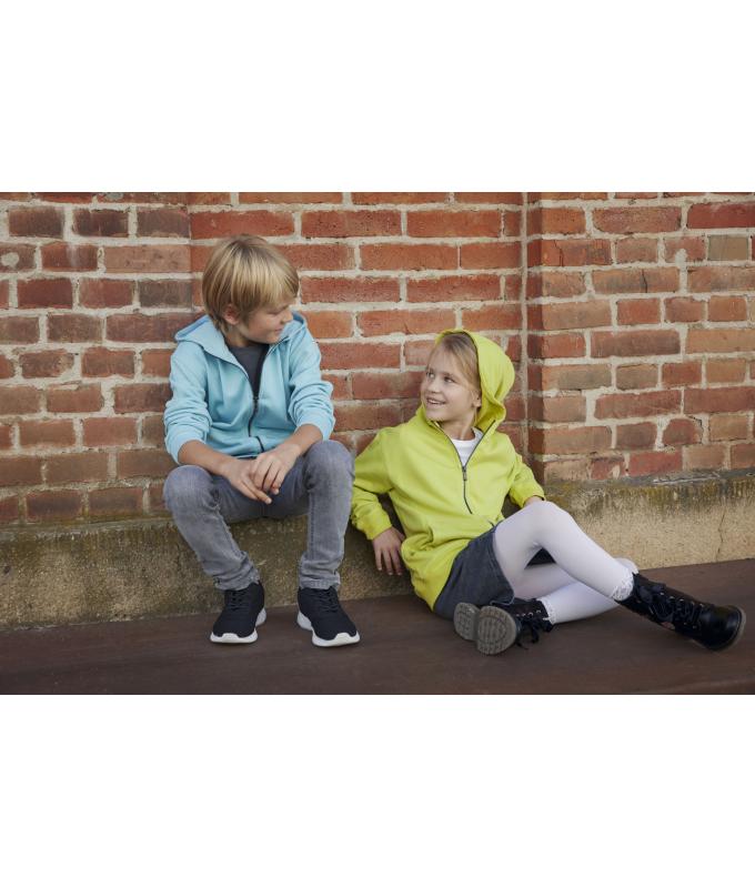 Enfant Sweat-shirt zippé à capuche enfant OCS Blended & RCS Graphite 8658