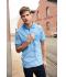 Herren Men's  Polo Striped Red/white 8664