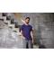 Herren Men's T-Shirt 1:1 Rib Deep-purple 11796