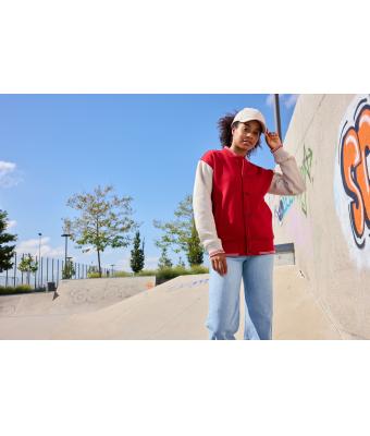 Unisex College-Jacket UNISEX   OCS Blended & RCS Carmine-red/sandstone 11820