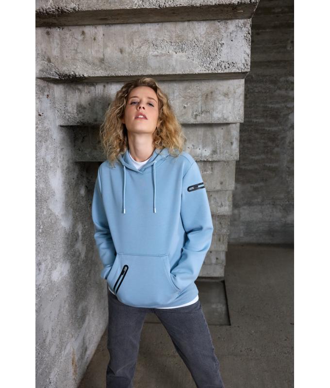 Ladies Ladies' Hoody Interlock OCS Blended & RCS Milky-blue 11810