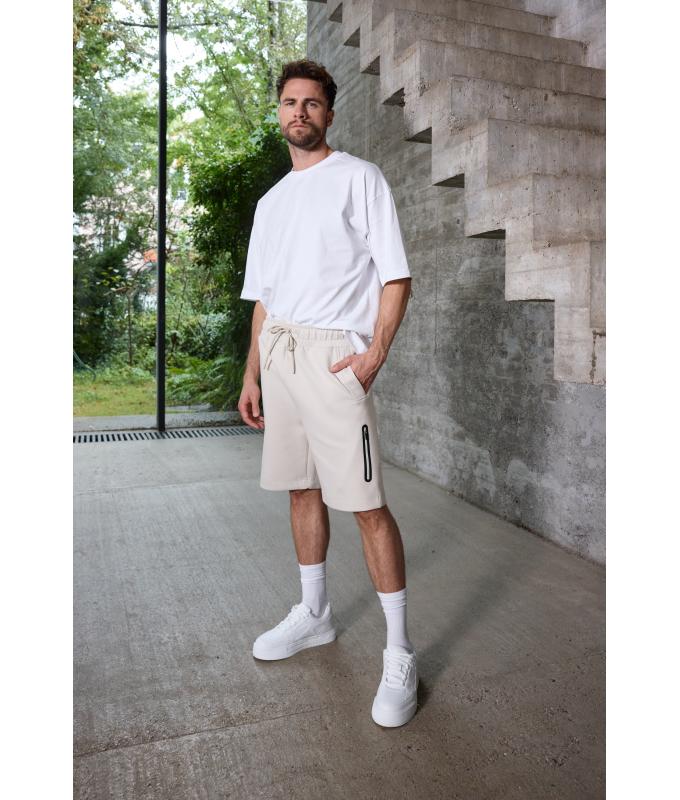 Men Men's Shorts Interlock OCS Blended & RCS Milky-blue 11822