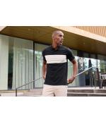 Unisex Polo colour-block UNISEX OCS Standard Muddy-brown/sandstone 11815