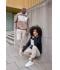 Unisex Sweat-Hoody colour-block UNISEX Black/sandstone 11811
