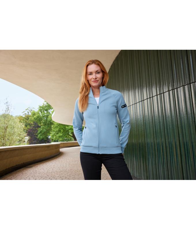 Ladies Ladies' Zip Jacket Interlock OCS Blended & RCS Milky-blue 12011