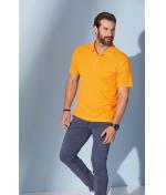 Heren Polo Piqué Medium Oranje 7198