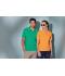 Herren Polo Tipping Orange/white 7207