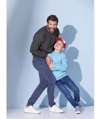 Kids Round Sweat Heavy Junior Red 7210