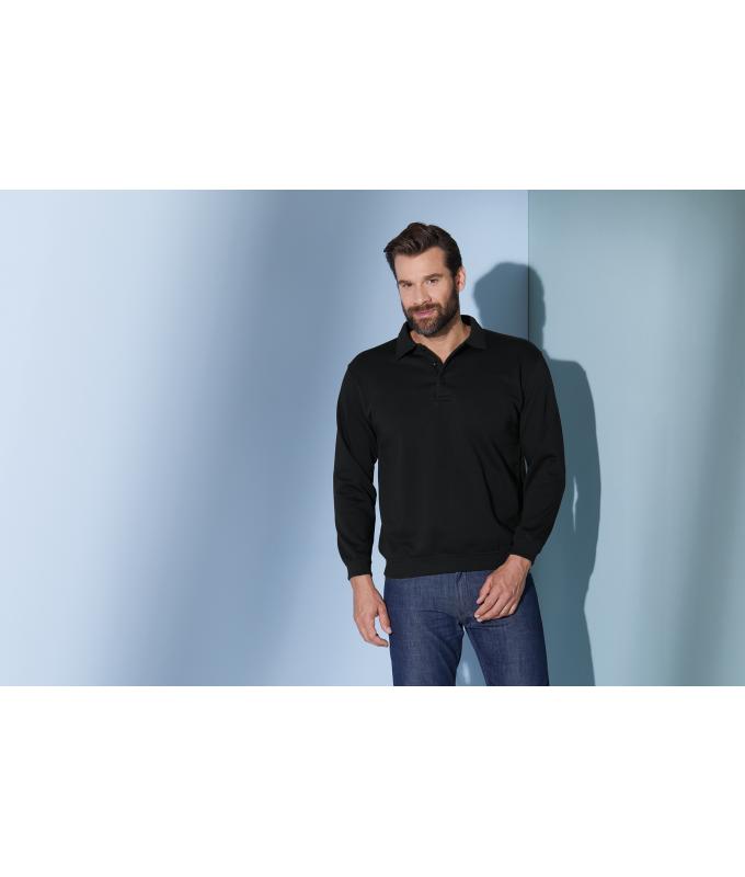 Unisex Polo-Sweat Heavy Carbon 7211