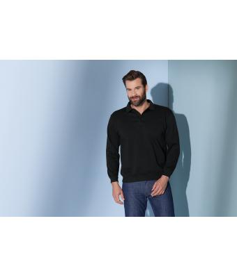 Unisexe Sweat-shirt col polo Blanc 7211