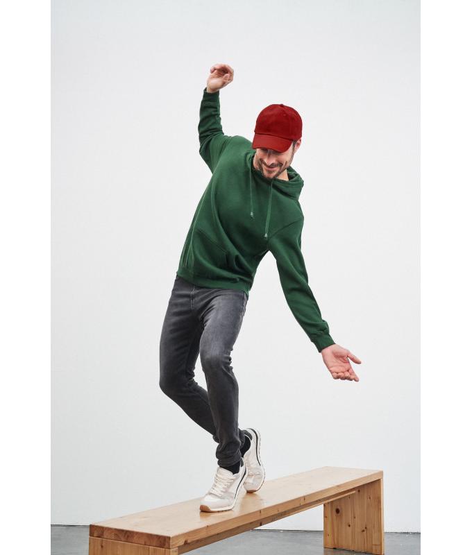 Homme Sweat-shirt à capuche homme Marron 7218
