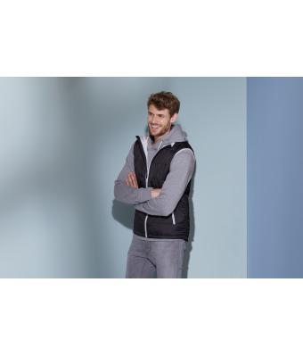 Herren Men's Padded Light Weight Vest Black/silver 7914