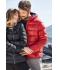 Homme Veste duvet à capuche homme Noir/gris 8103