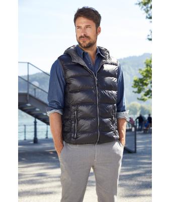 Men Men's Down Vest Carbon/acid-yellow 8105