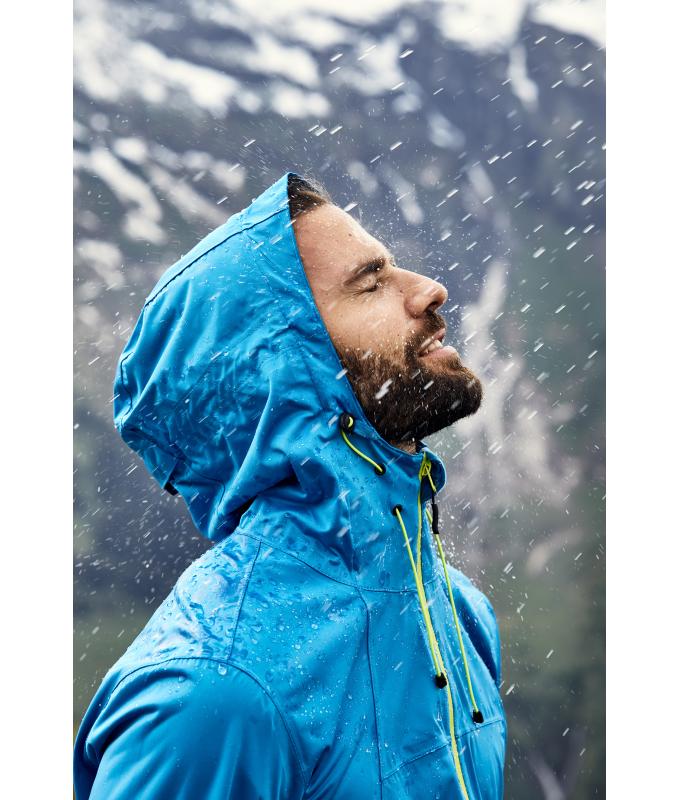 Heren Men's Outdoor Jacket Aqua/chemisch geel 8281
