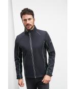 Herren Men's Zip-Off Softshell Jacket Iron-grey/green 8406