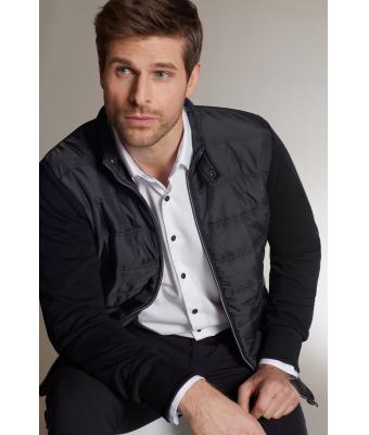 Herren Men's Hybrid Sweat Jacket Navy 8414