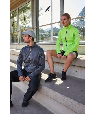 Ladies Ladies' Sports Softshell Jacket Bright-yellow/bright-blue 8407