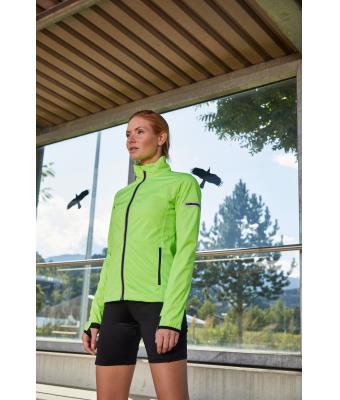 Femme Veste softshell sport femme Jaune-vif/bleu-vif 8407