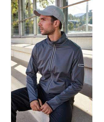 Men Men's Sports Softshell Jacket Bright-green/black 8408