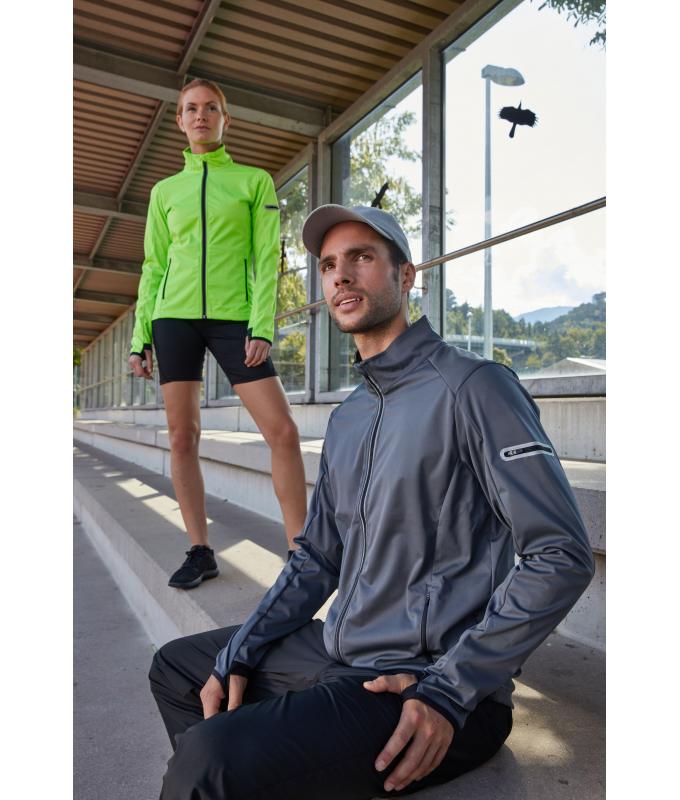 Men Men's Sports Softshell Jacket Bright-yellow/bright-blue 8408