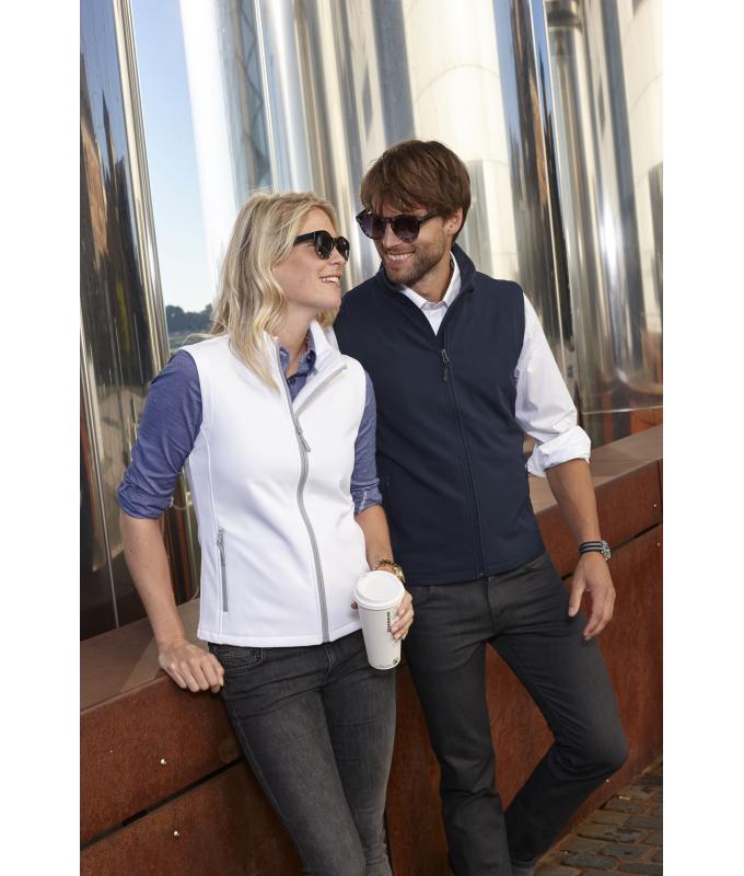 Damen Ladies' Promo Softshell Vest White/white 8409