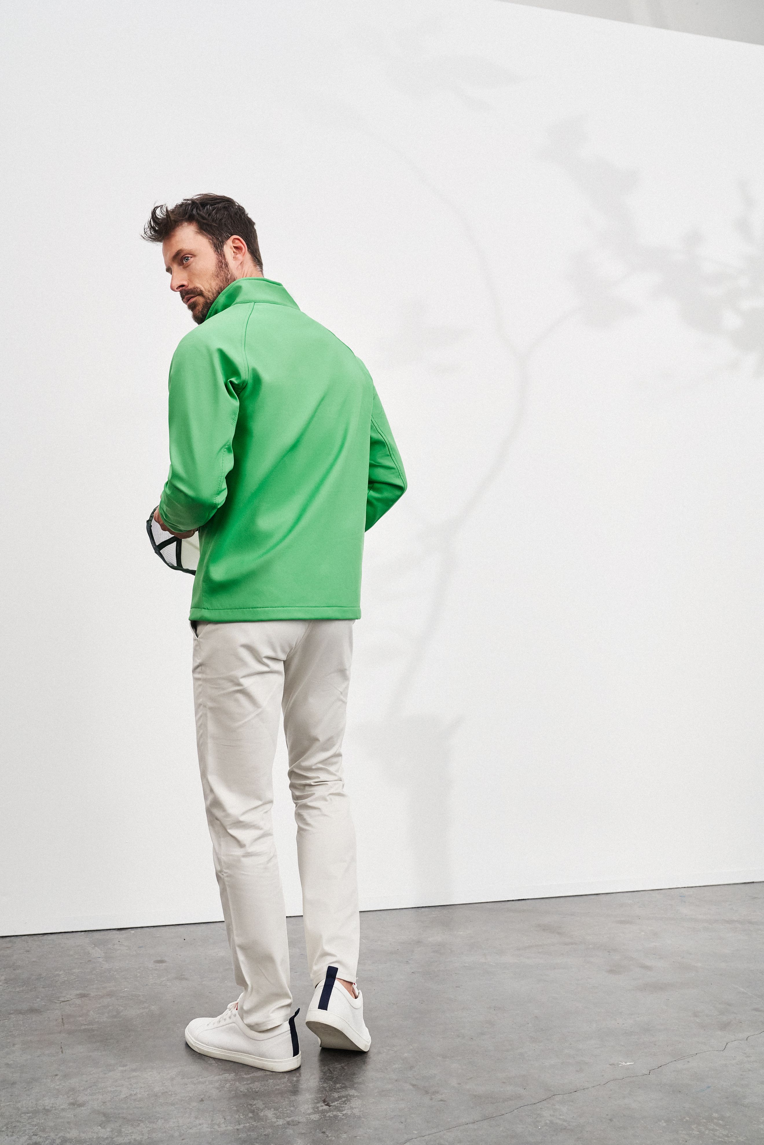 Men Men's Promo Softshell Jacket White/whiteDaiber