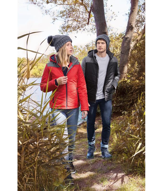 Femme Veste d'hiver femme Argent/anthracite-mélange 8492