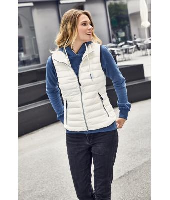 Femme Bodywarmer en duvet femme Vert-fougère/argent 8494