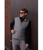 Men Men's Down Vest Black/silver 8495