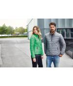 Femme Veste en duvet femme Rouge/argent 8496