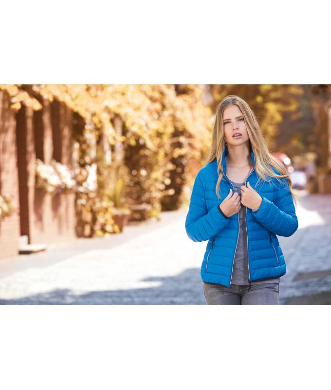 Femme Veste en duvet femme Vert-fougère/argent 8496