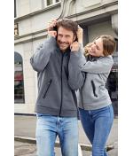 Herren Men's Hooded Jacket Light-melange 8613