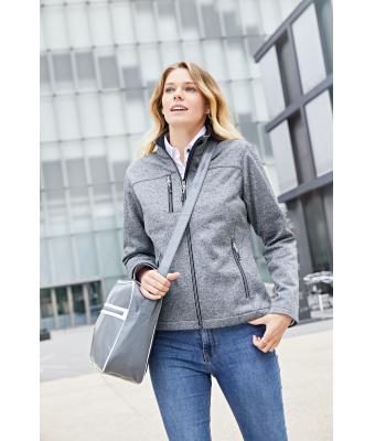 Dames Ladies´Softshell Jacket Donker-melange/zwart 8615