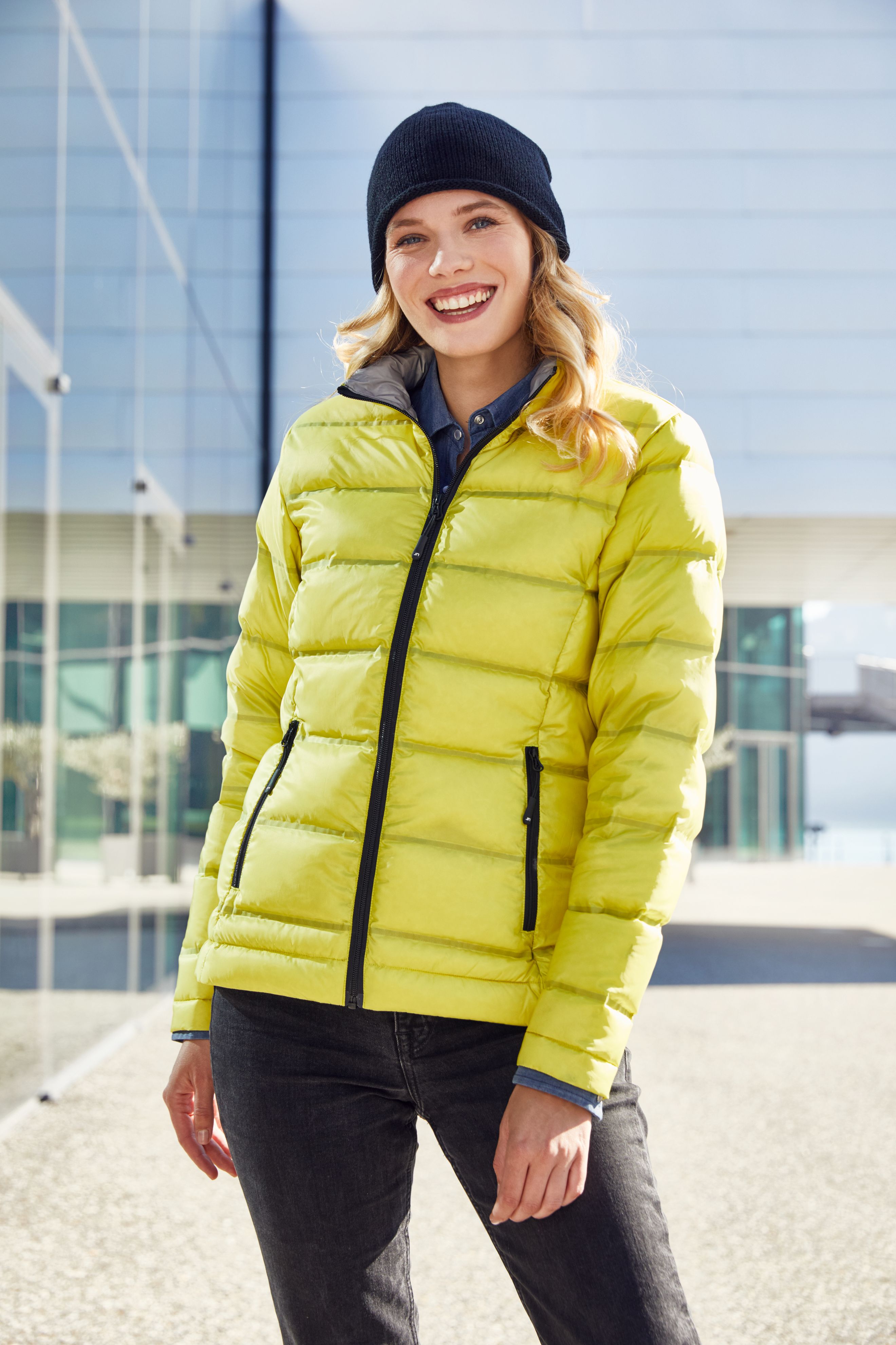 Ladies Ladies' Down Jacket Yellow/silverDaiber