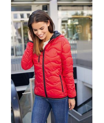 Damen Ladies' Padded Jacket Red/black 10234