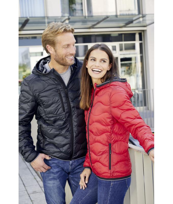 Damen Ladies' Padded Jacket Red/black 10234