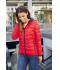 Femme Veste rembourrée femme Rouge/noir 10234