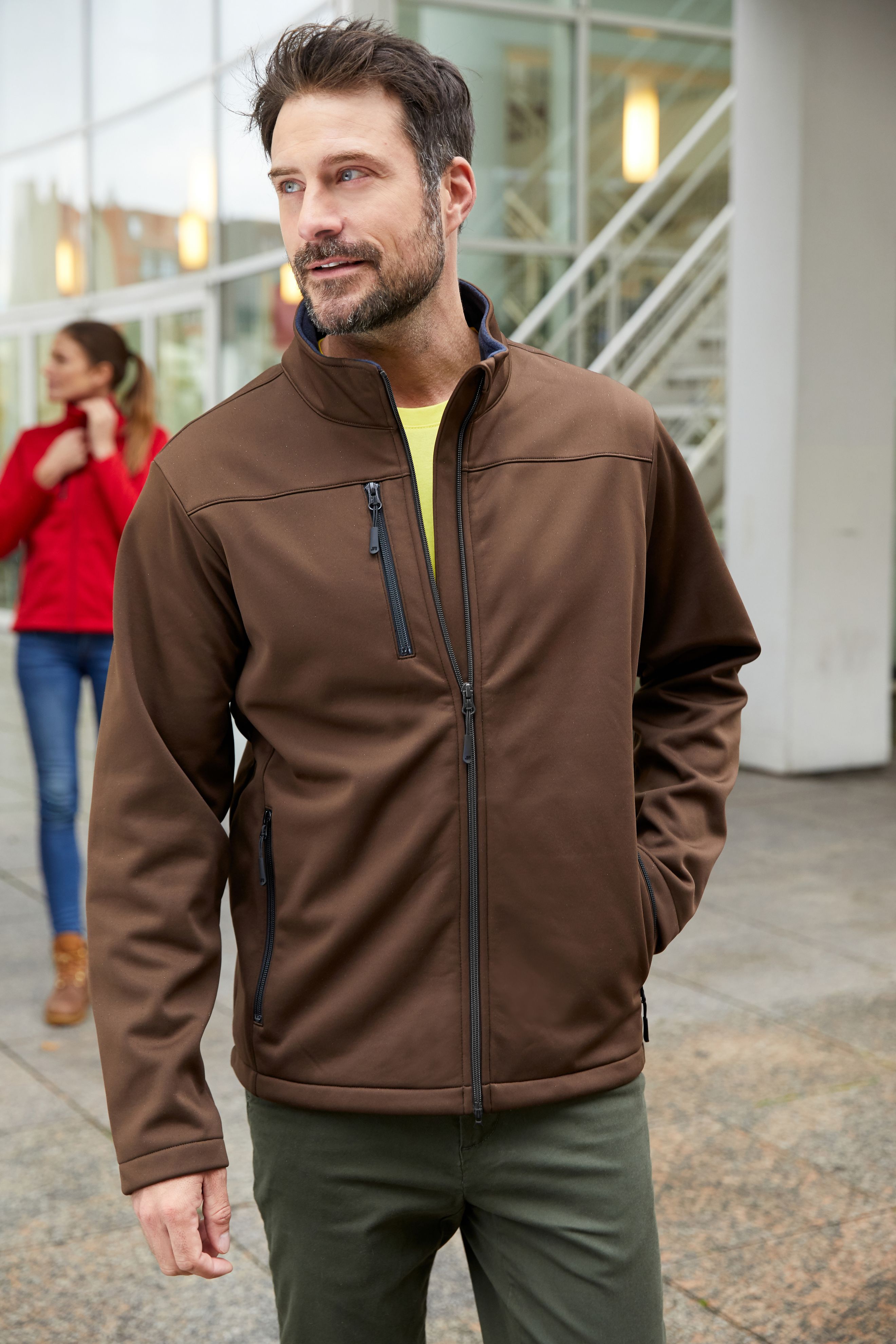 Men Men's Softshell Jacket BrownDaiber
