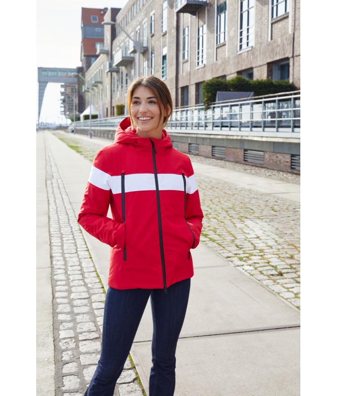 Damen Ladies' Wintersport Jacket Light-red/white 10544