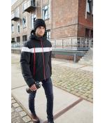 Homme Veste hiver homme Marine/blanc 10545