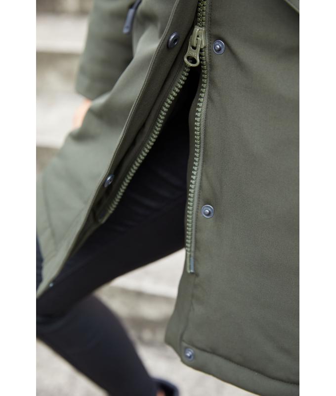 Damen Ladies' Business Parka Olive-green 10546